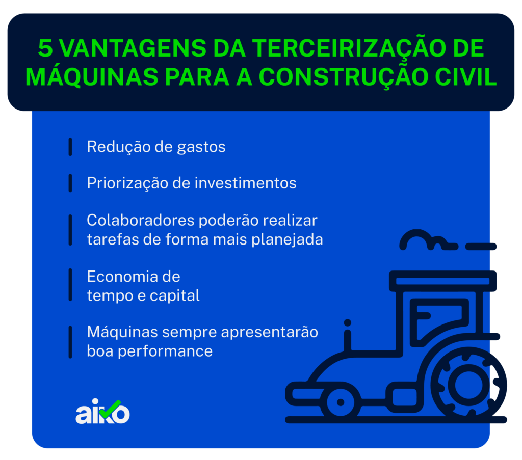 5 vantagens da terceirização de máquinas para a construção civil 