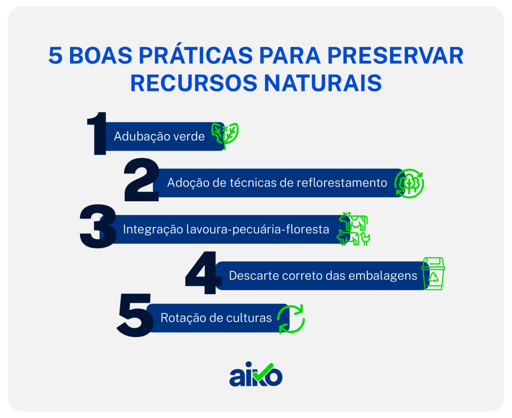 5 boas práticas para preservar recursos naturais 